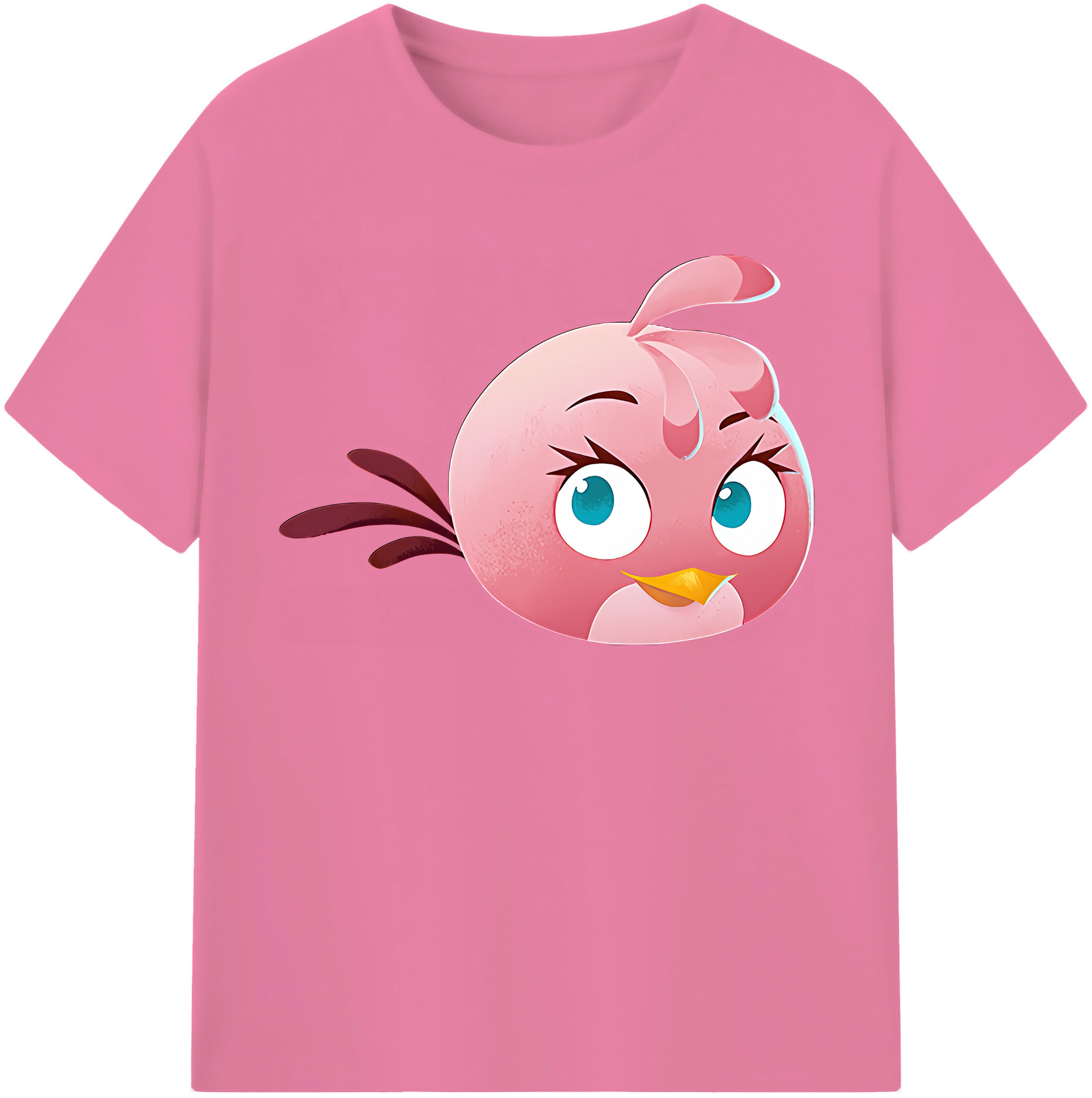 （画像用） Angry Birds アングリーバード 綿100％半袖Tシャツ（フロントプリント）